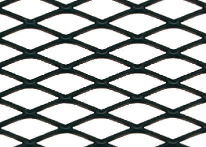 Pilot Racing Grill - Rombo medio 6x12 mm - 100x33 cm - Nero anodizzato