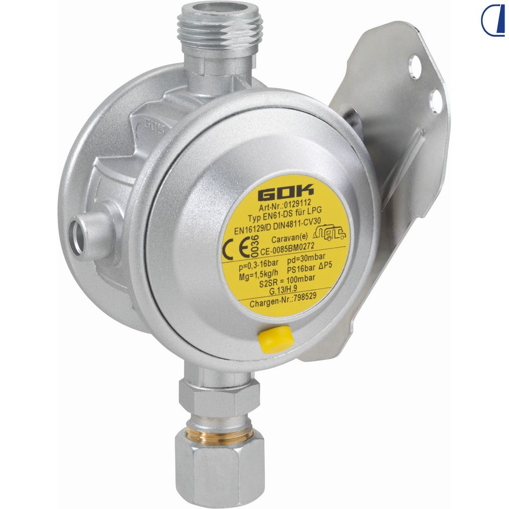 GOK Regolatore gas Caramatic BasicOne 30 mbar 1,5 kg/h M20x1,5 – RVS10