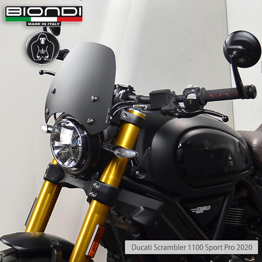 Biondi Cupolino Sport Nero Satinato Ducati Scrambler 400/800/1100 - MPN 8010405