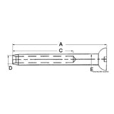 Blue wave Terminale inox, testa