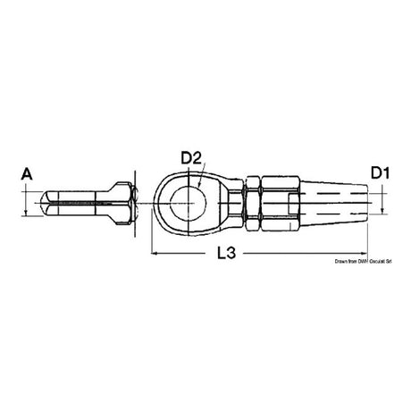Osculati Terminale a occhio 05.219.03