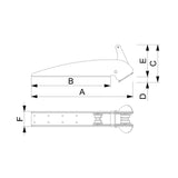 Can Musone di prua per ancora CQR MV7502