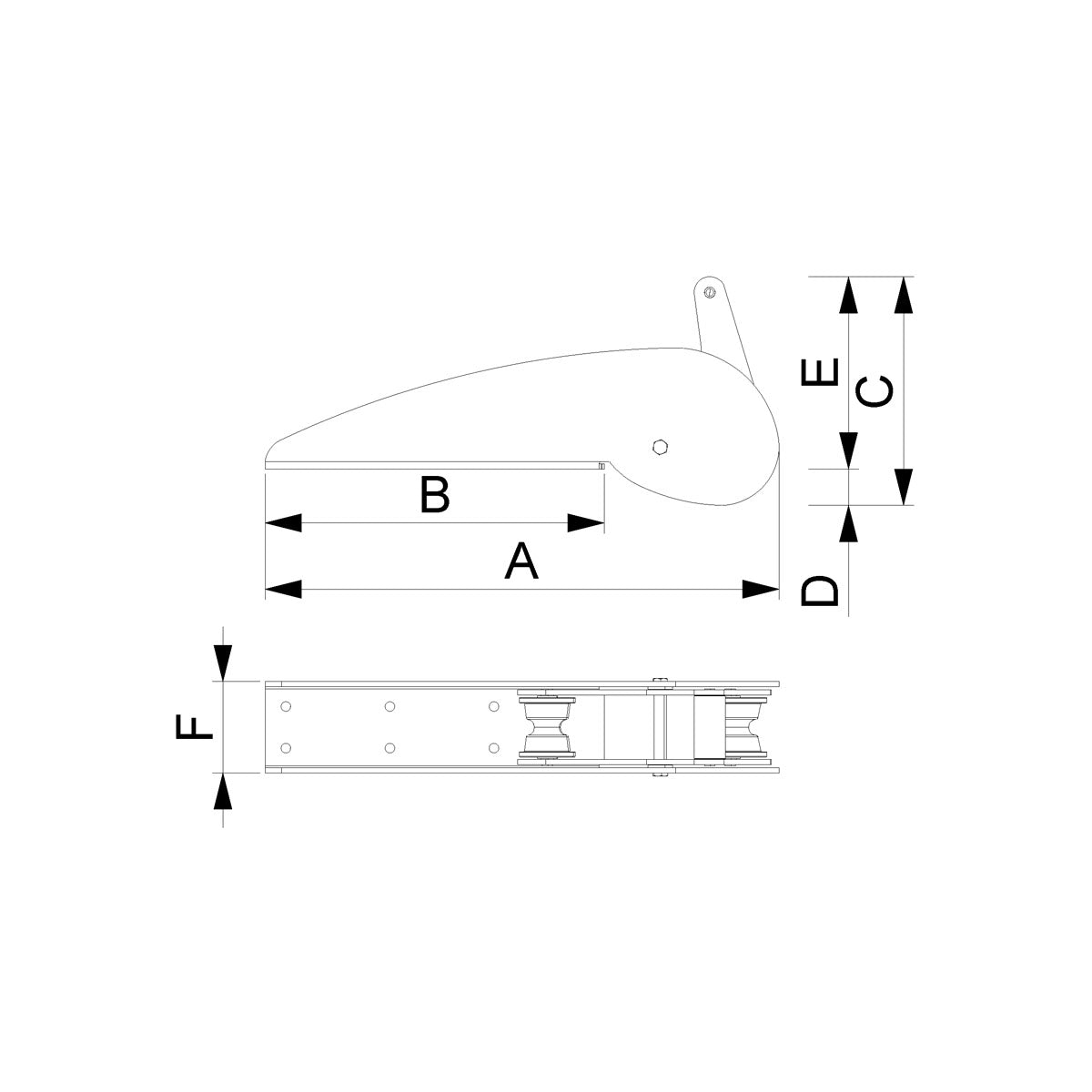 Can Musone adatto ad ancora tipo aratro: Bruce-CQR MB7203