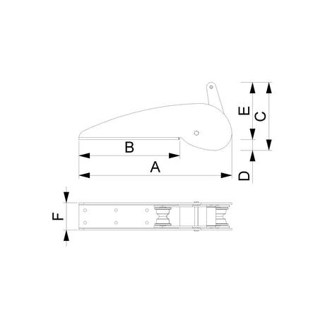 Trem Musone suitable for plow type anchor: Bruce CQR