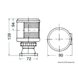 Fanale DHR rosso app. 360° 25 W