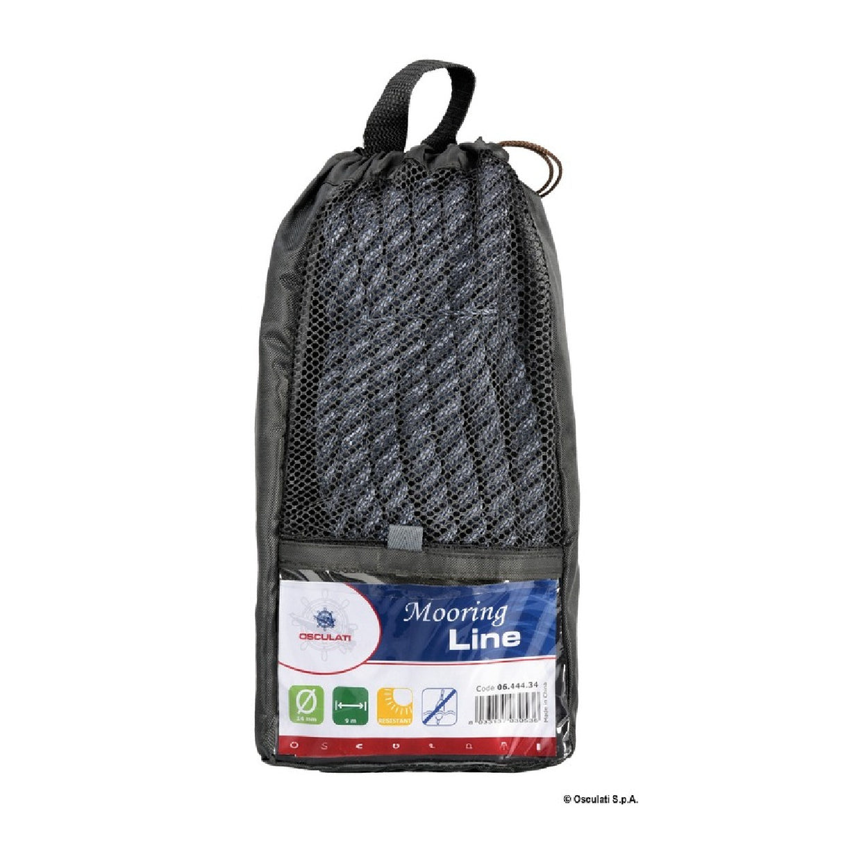 Osculati High Tenacity Black Mooring Line 06.443.01