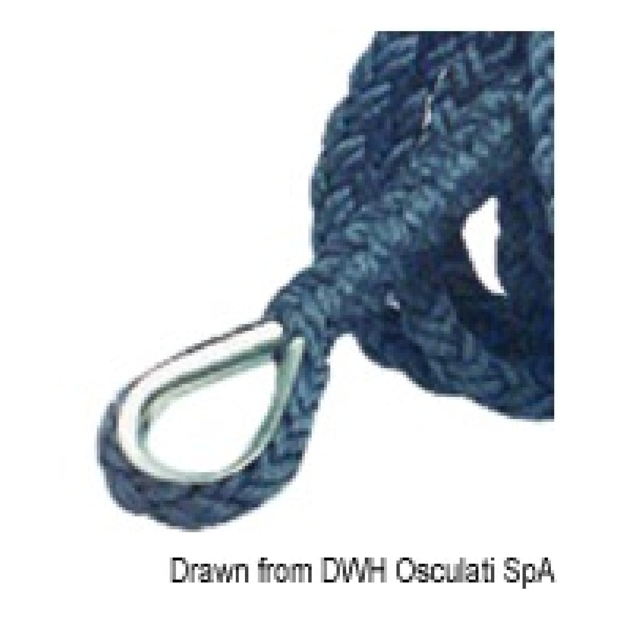 Osculati Mooring Rope 8-strand 12 meters 06.443.50