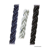Trenza de poliéster de alta tenacidad Osculati Square Line de 8 hebras, paso largo, color blanco 06.448.12