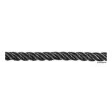 Osculati 3-strand high-tenacity twisted polyester rope, black 06.450.06