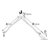 Osculati Sistema di sollevamento a 4 bracci per imbarcazioni o battelli pneumatici 06.587.01
