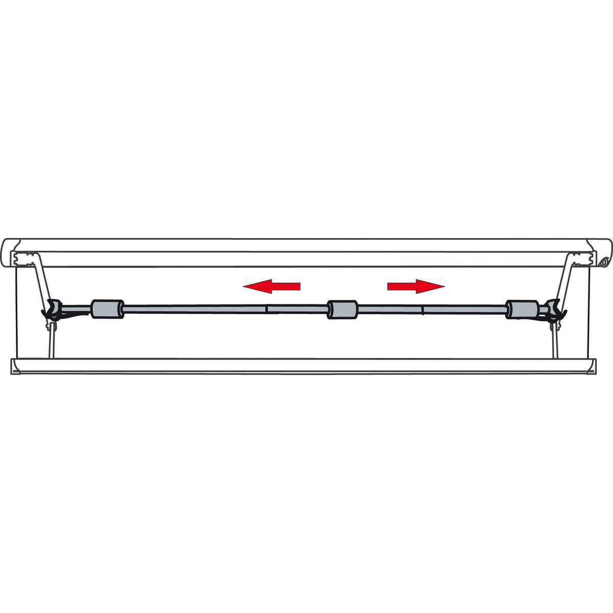 Fiamma Asta trasversale Magicrafter per tendalini da 250 a 400 cm