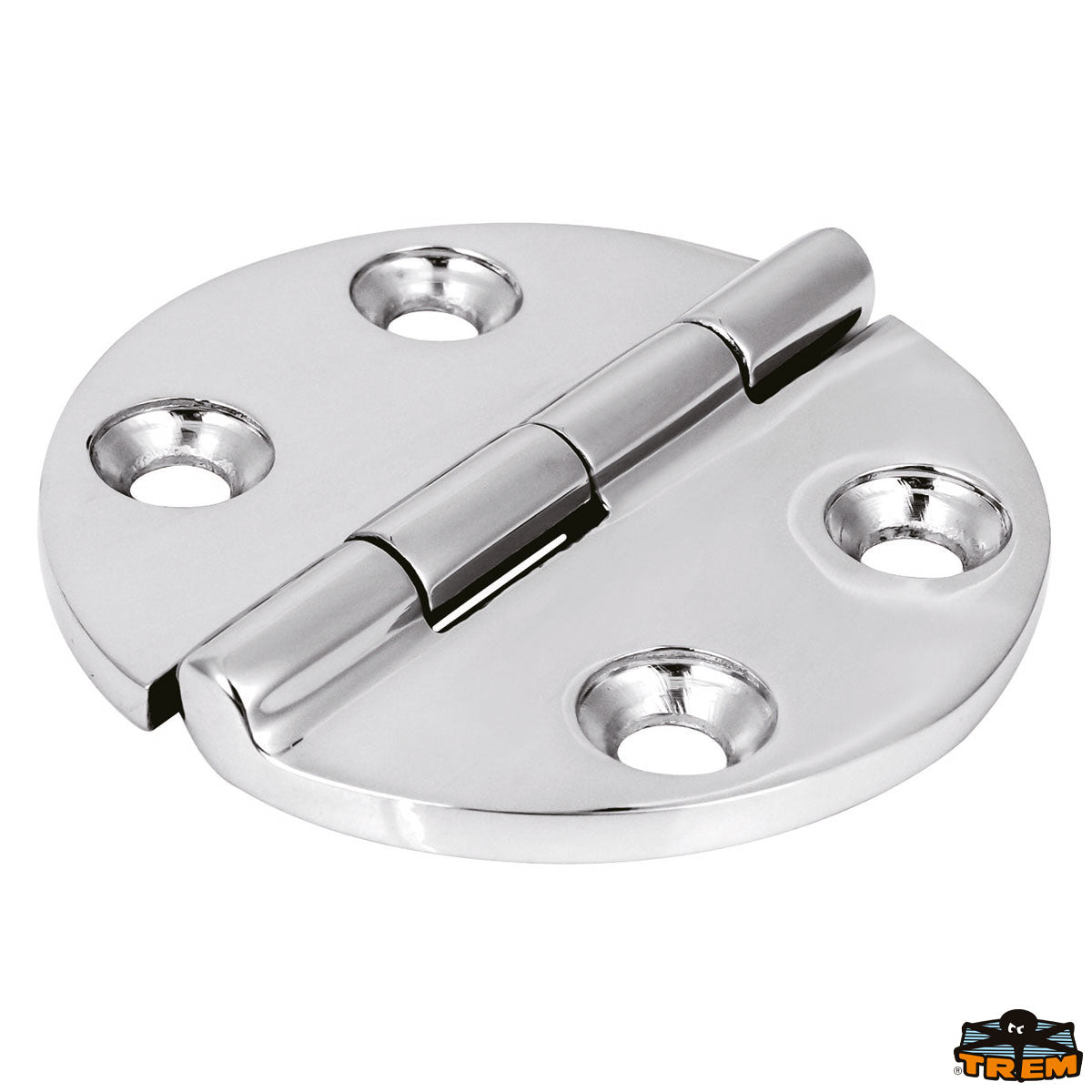 Trem Cerniera inox AISI 316 65x65 mm rotonda