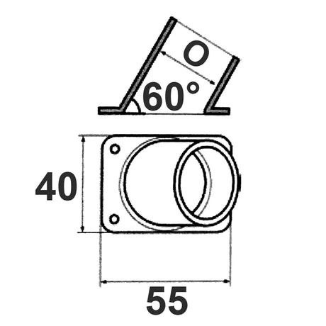 Trem Base Quadra 60 diametro mm 25 diametro mm 25