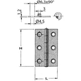 Trem Stainless Steel Hinge
