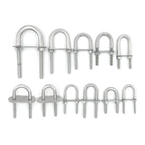 Trem Aisi 316 U-bolt with two plates - 6 pcs