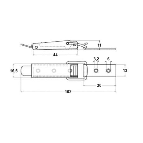 Trem Closure mm 102x16,5 mm 102x16,5