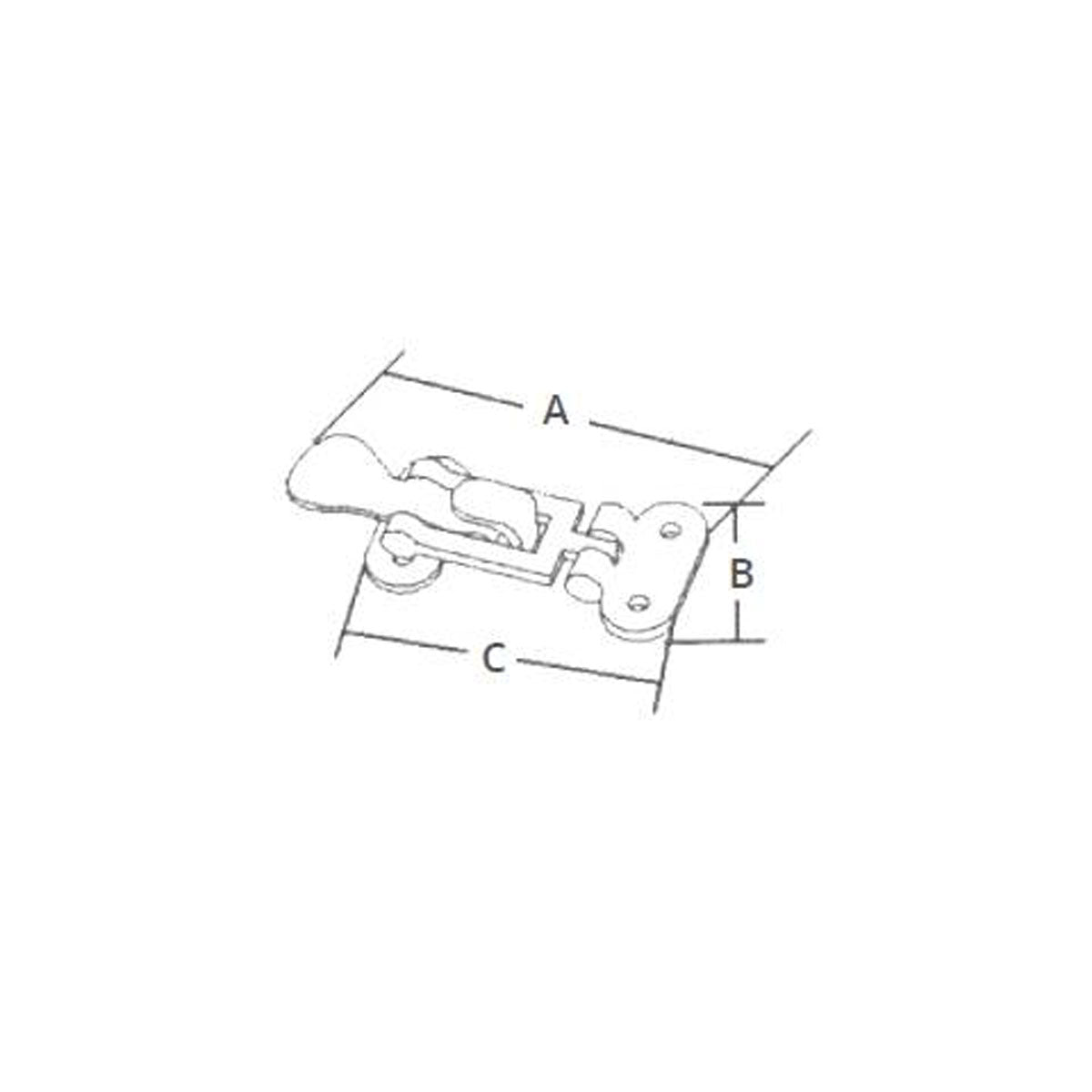 Trem Chiusura Peso Kg 0,13 A mm 100 B mm 46 C mm 75