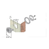 Trem Snap-Griff mit Innenöffnung