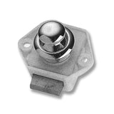 Trem White nylon lock for drawers with brass button Weight Kg 0.100