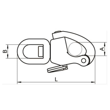 Trem Wirbel Karabinerhaken für Spinnaker