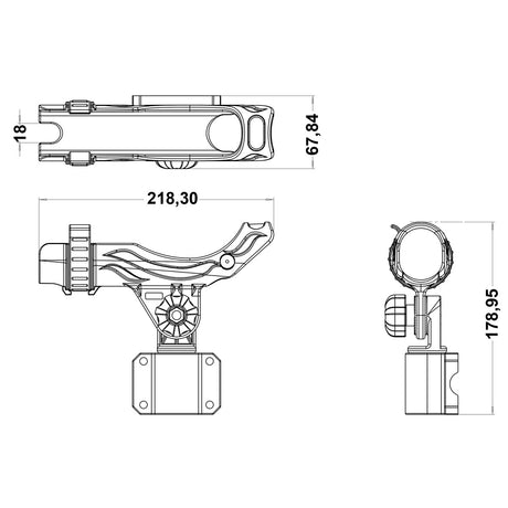 Trem Portacanna attacco parete interno d. mm 40