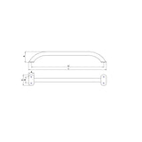 Trem Corrimano in tubo ovalizzato