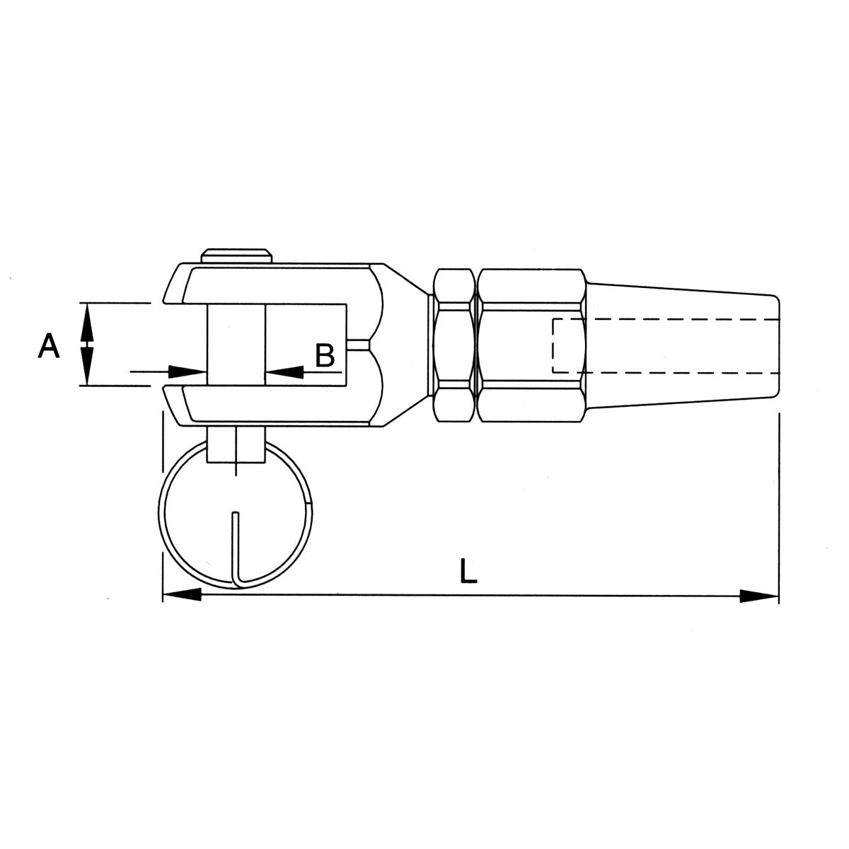 Trem Gabelkabelanschluss