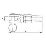 Trem Gabelkabelanschluss