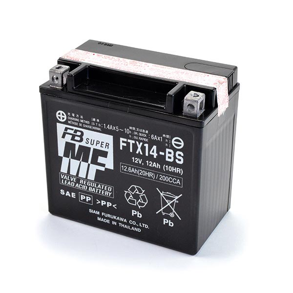Furukawa FTX14-BS 12V/14.0Ah Motorradbatterie (versiegelt, Säure enthalten)