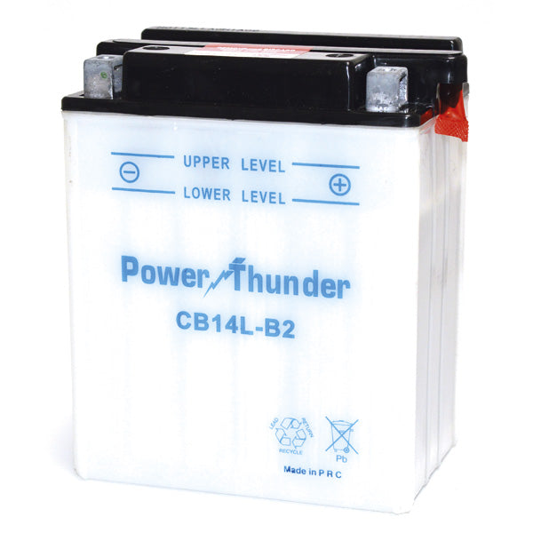 Batteria Moto Power Thunder YB14L-B2 12V/14Ah senza acido a corredo