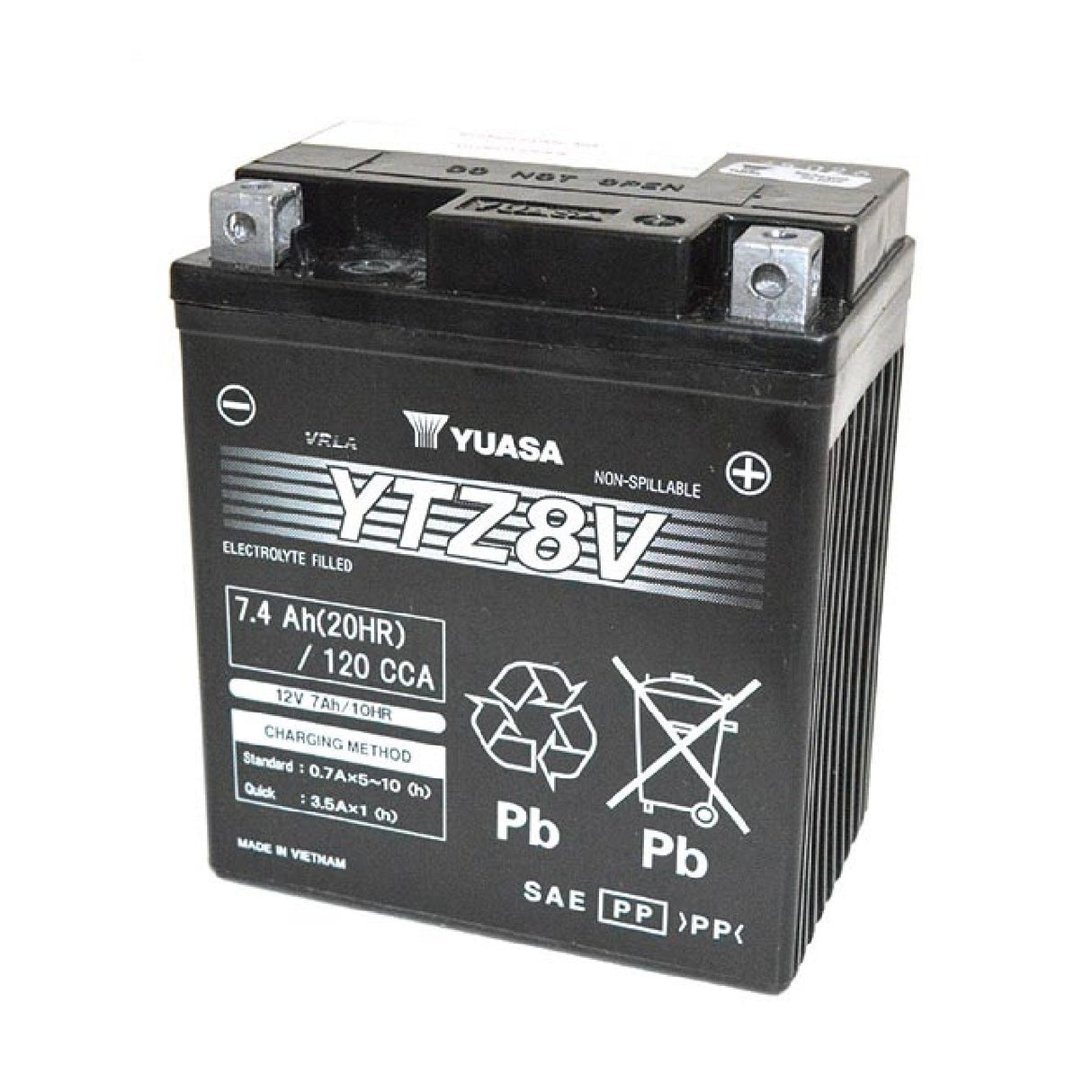 Batería precargada sellada para motocicleta Yuasa YTZ8V