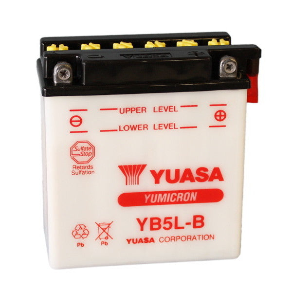 Batteria Moto YUASA YB5L-B 12V/5Ah senza acido a corredo