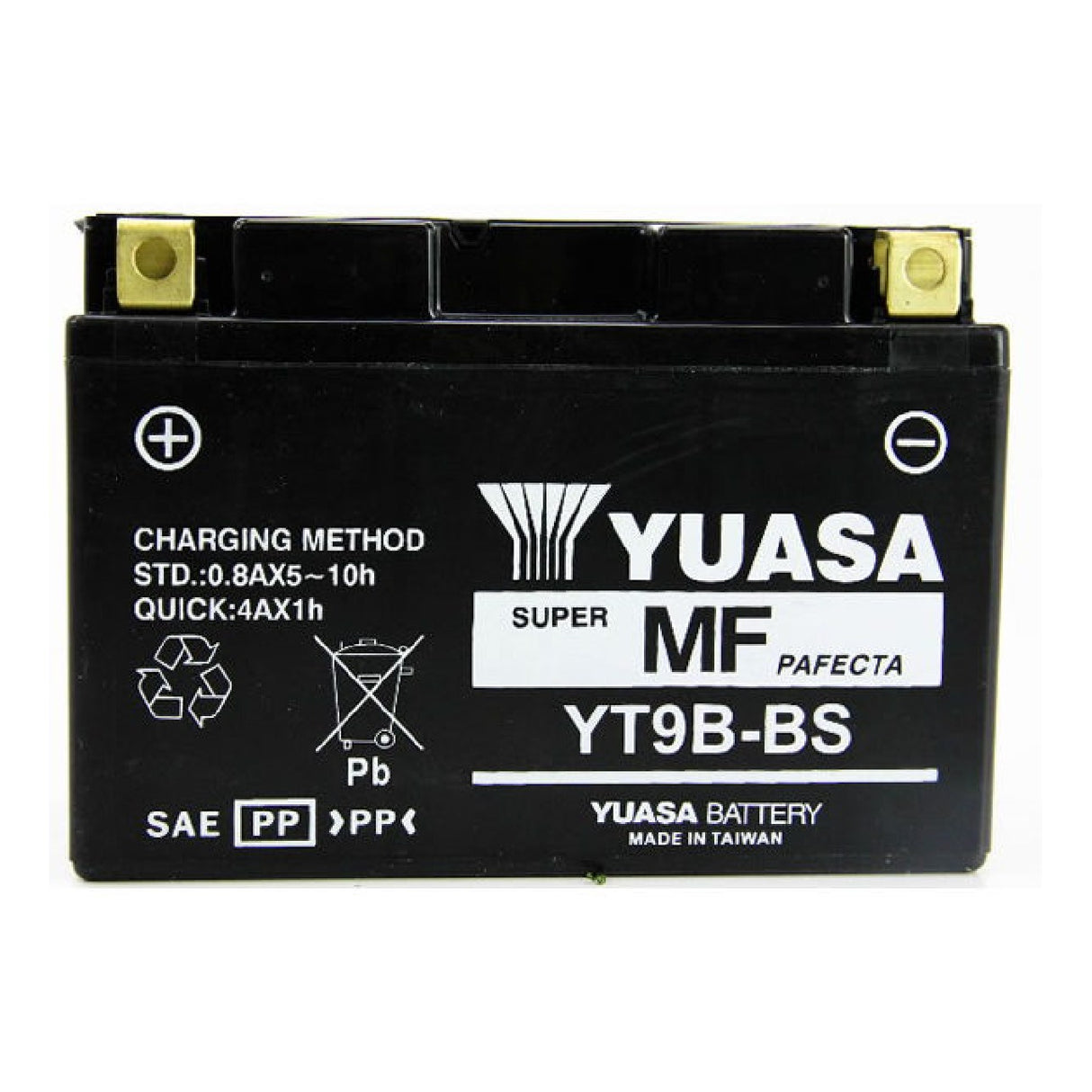 Yuasa YT9B-BS Versiegelte, vorgeladene Motorradbatterie