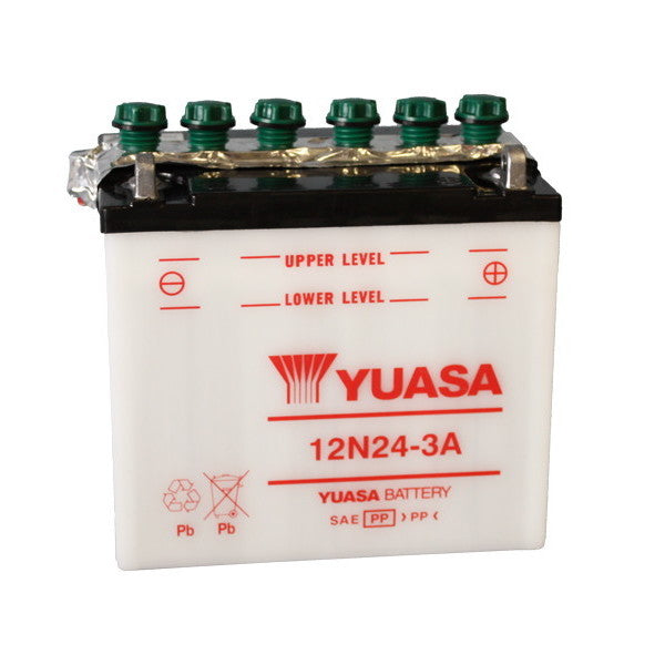 YUASA 12N24-3A 12V/24Ah Motorradbatterie (ohne Säure)