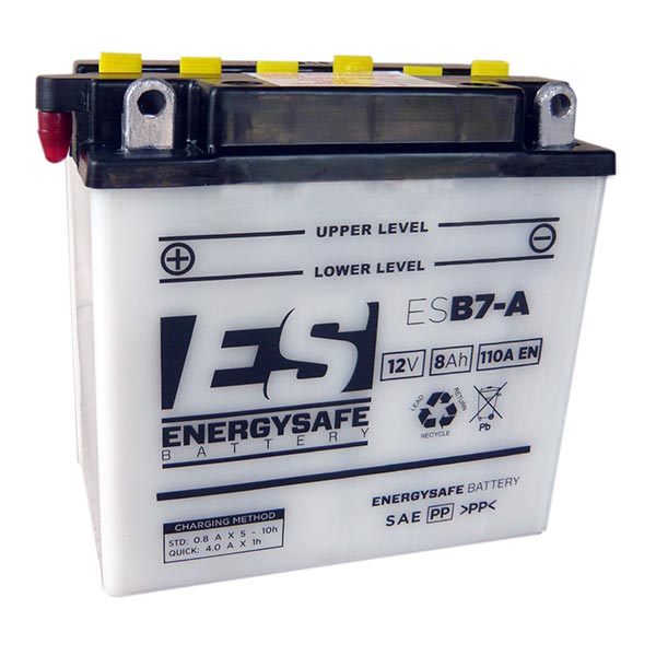 Batería de motocicleta Energysafe ESB7-A 12V/8Ah sin ácido incluido