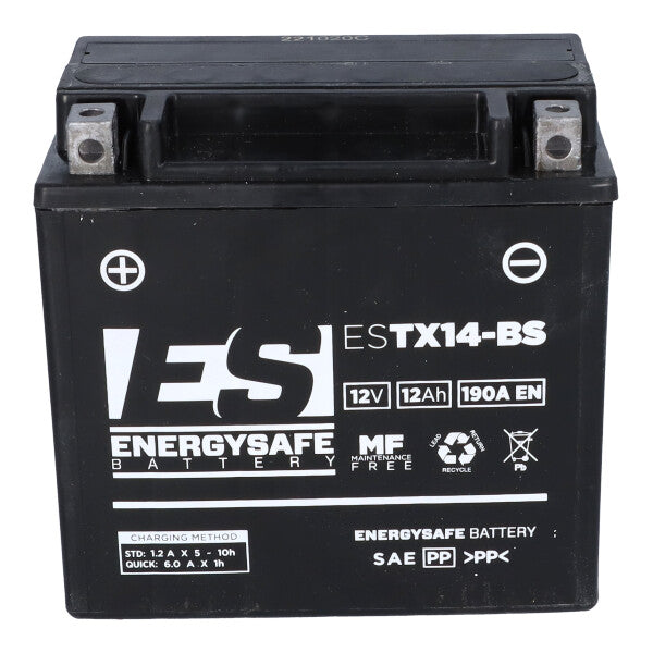 Energy Safe Batteria Moto Estx14 Fa Sigillata Attivata 12V-12Ah