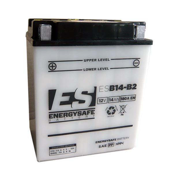 Batería de motocicleta Energysafe ESB14-B2 12V/14Ah sin ácido incluido