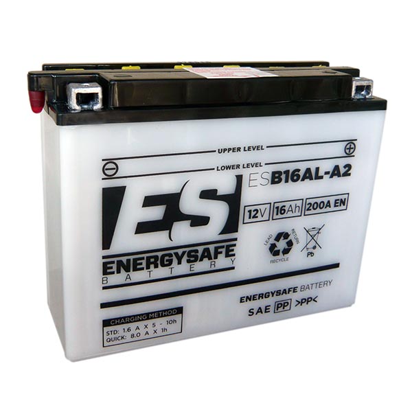 Batteria Moto Energysafe ESB16Al-A2 12V/16Ah senza acido a corredo