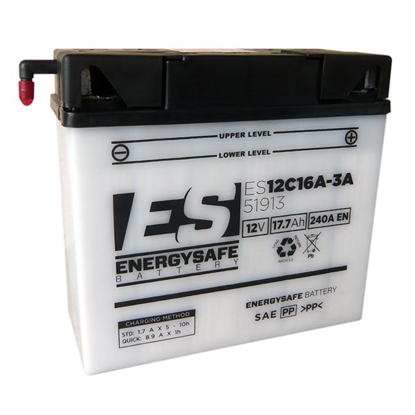 Batería para motocicleta BMW Energysafe ES51913 12 V/19 Ah sin ácido incluido