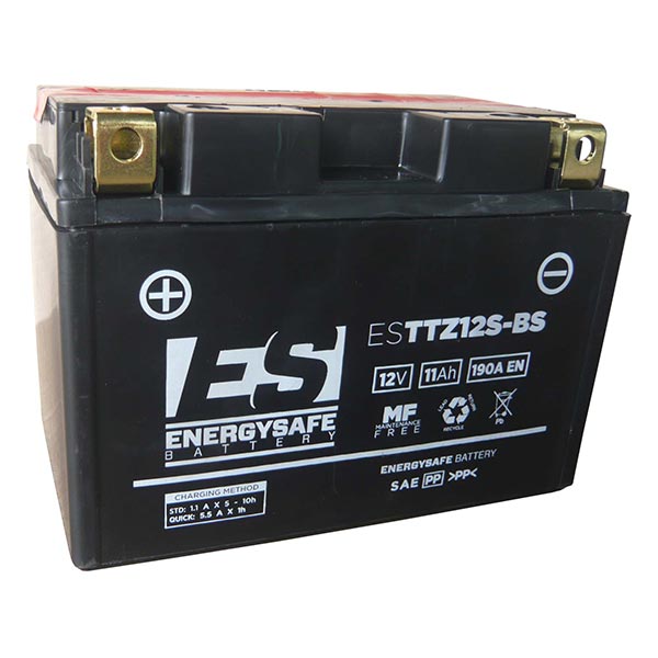 Batería para motocicleta Energysafe ESTTZ12S-BS (sellada con ácido incluido) 12 V/11 Ah