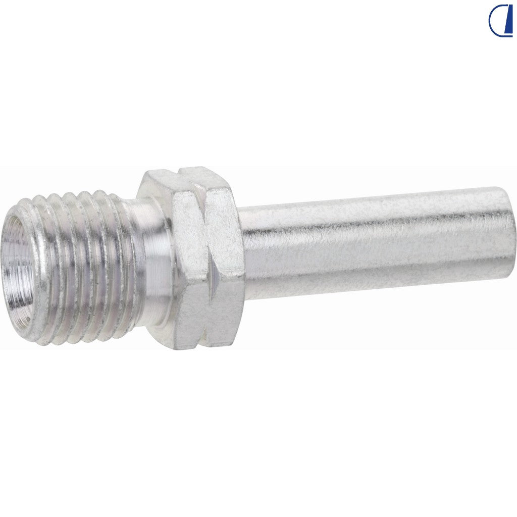 GOK Raccordo dritto per impianto gas filettatura 1/4" sinistrorsa