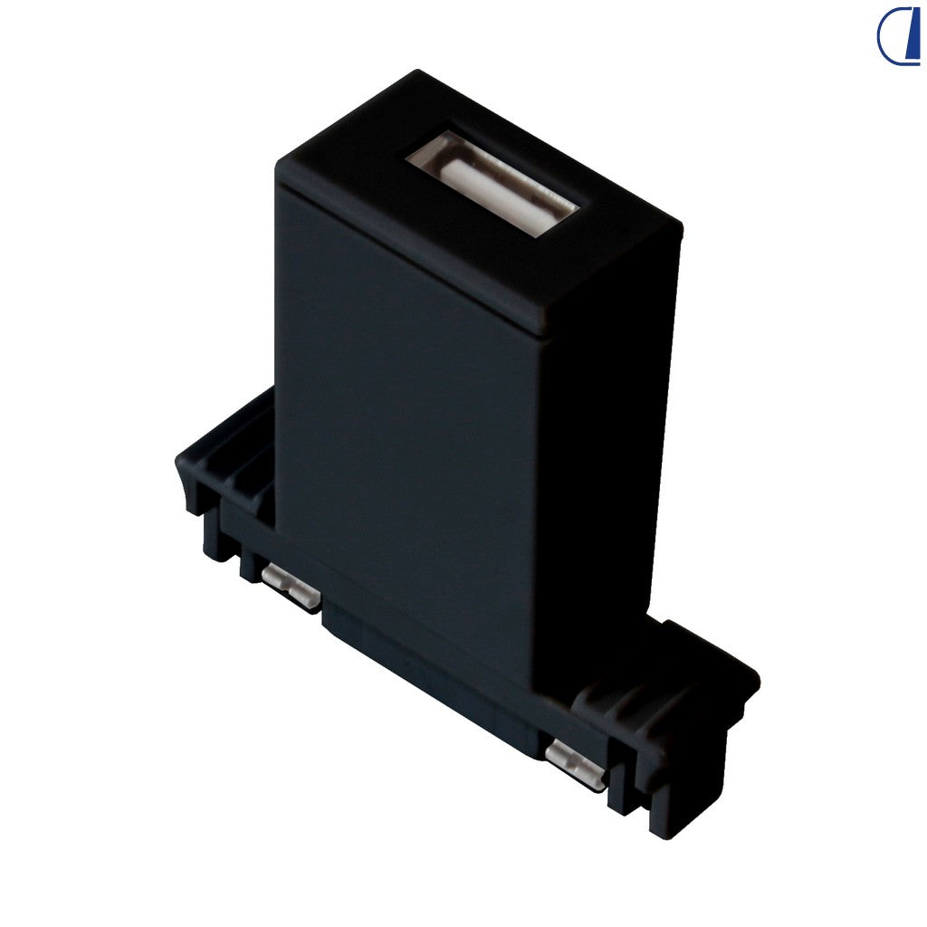 Presa USB per Track System 5V 2A colore nero