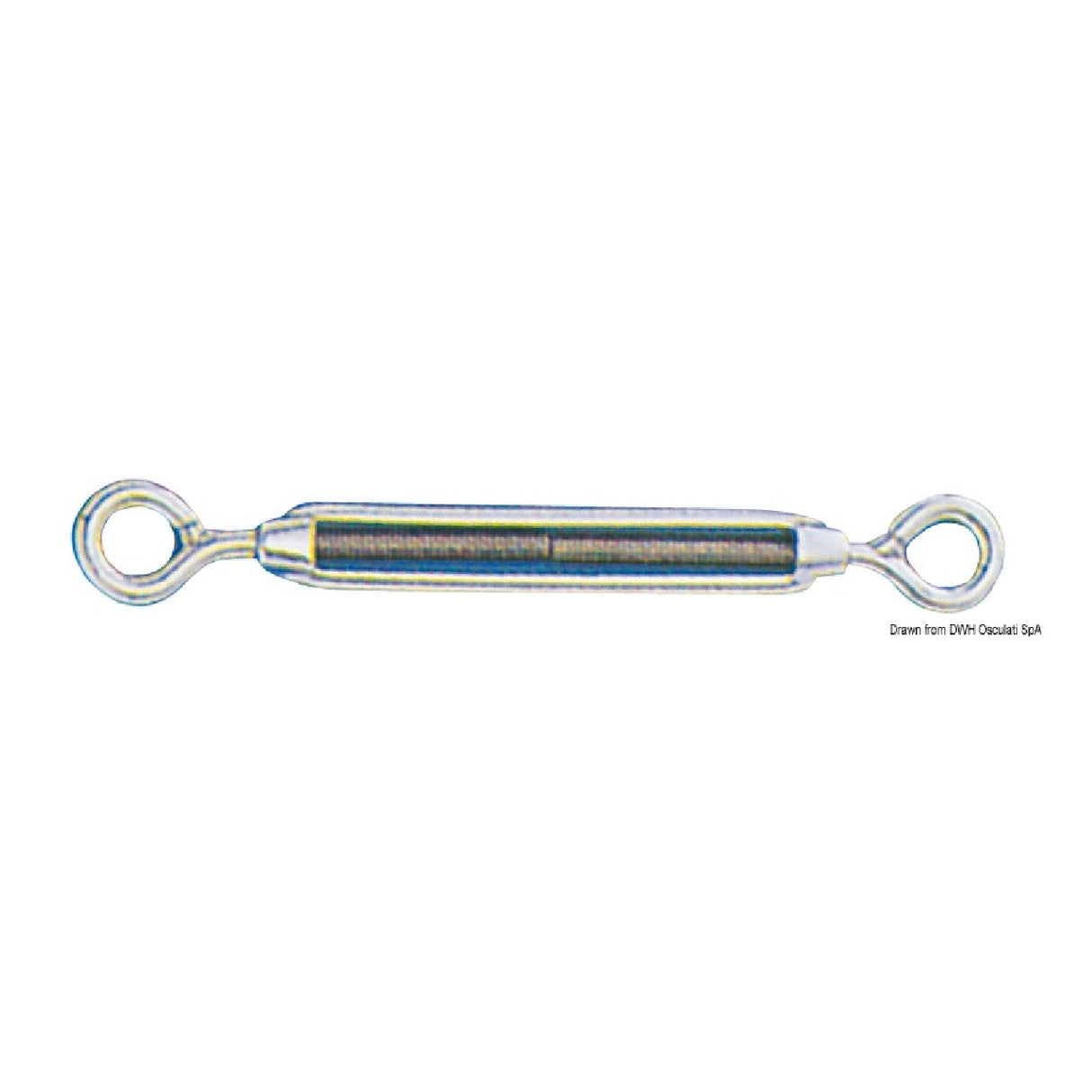 Tensor Osculati con dos ojos de acero inoxidable 07.193.04