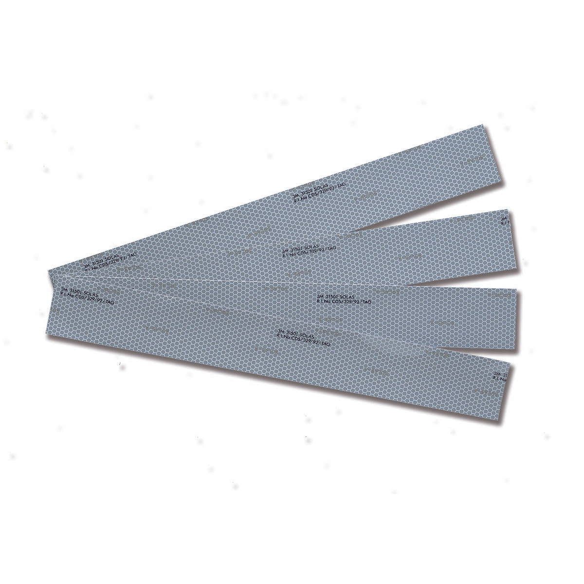 Trem 4 zugelassene reflektierende Streifen (selbstklebend), Höhe 50 cm, Höhe 50 cm, 40 cm, 4 Stück