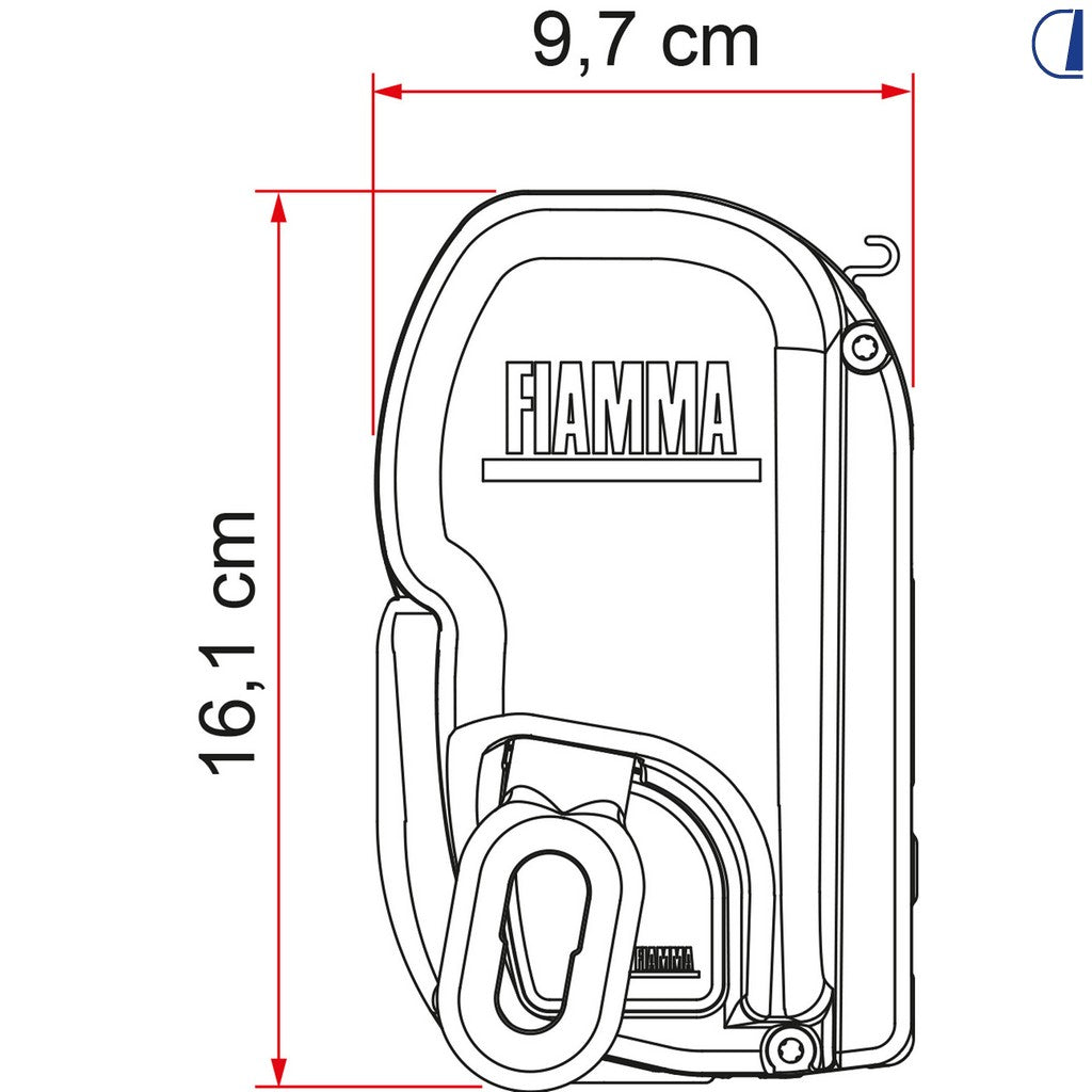 Fiamma F45 L 450 Wall-Mounted Awning - Polar White / Royal Grey