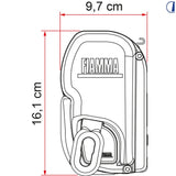 Fiamma F45 L 450 Wall-Mounted Awning - Polar White / Royal Grey