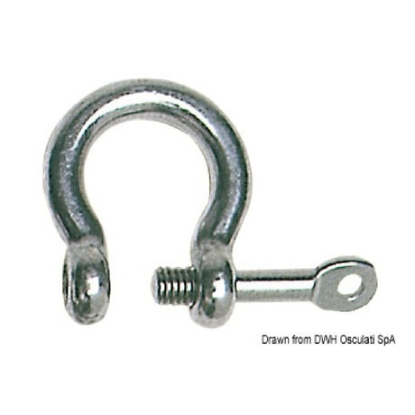 Osculati Grillo inox a cetra con asse imperdibile 08.221.04