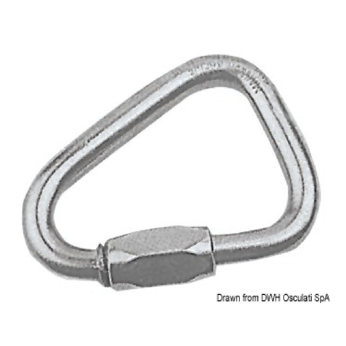 Osculati Delta Karabinerhaken mit Schrauböffnung 08.875.03