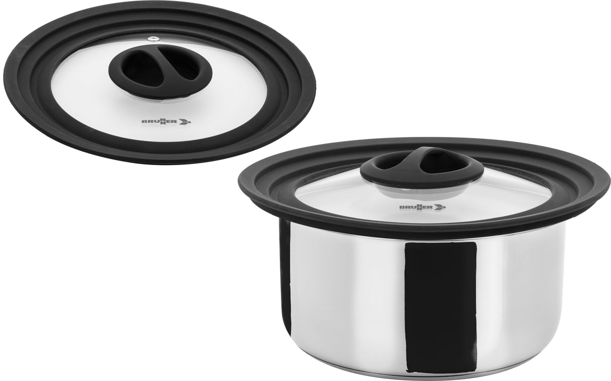 Juego de utensilios de cocina para camping al vacío Brunner Popote Academy 5+1, diámetro 20