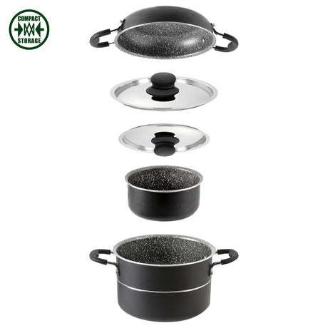 Brunner Popote Pirate 6+1 Campingpfannen-Set